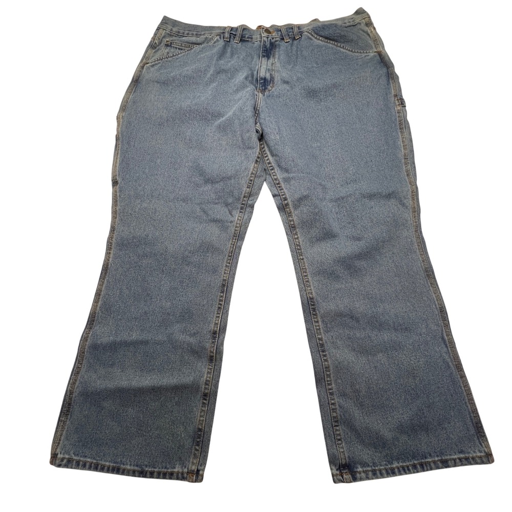 C.E. Schmidt Workwear Mens Carpenter Jeans‎ 46x30 Blue Cotton Hammer Loop